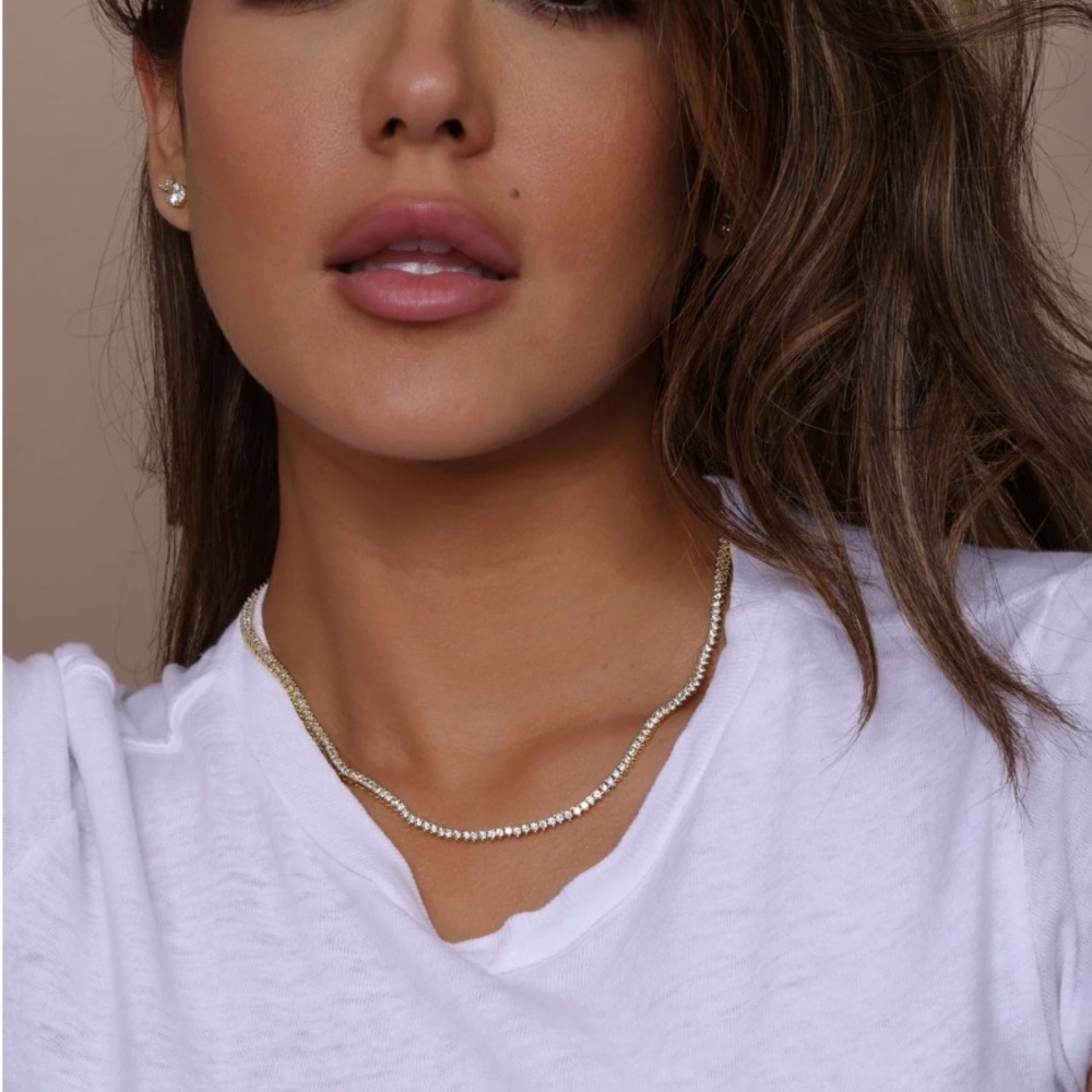 Melinda Maria - Baby Not Your Basic Tennis Necklace